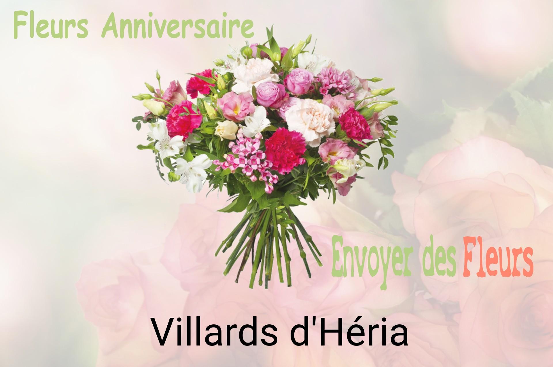 Bouquet de fleurs d’anniversaire livré à Villards-d'Héria